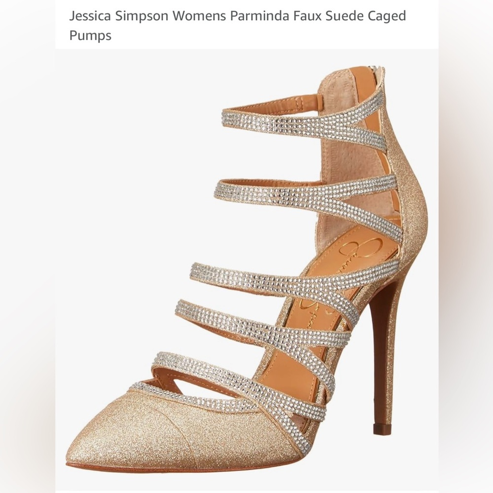 Jessica Simpson Parminda Caged Heels size 6